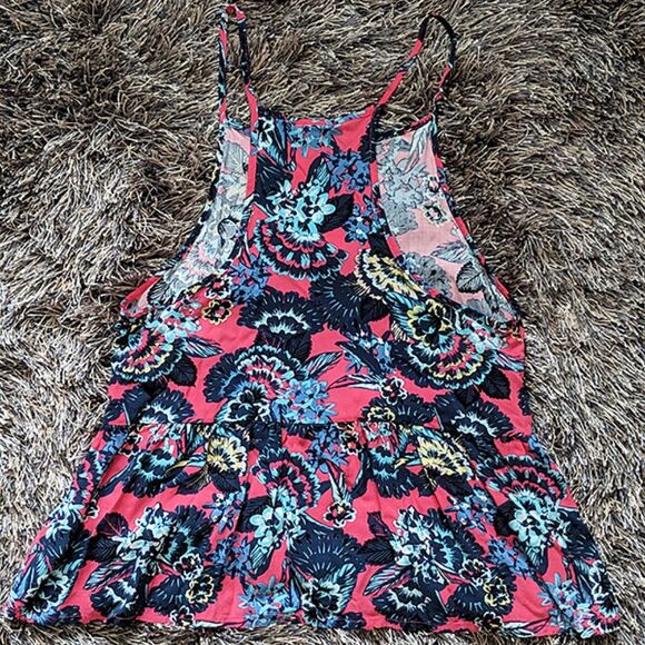 Roxy Fantasy Velvet Tribes Strappy Tropical Floral Flower Print Top Size Small - Picture 7 of 8